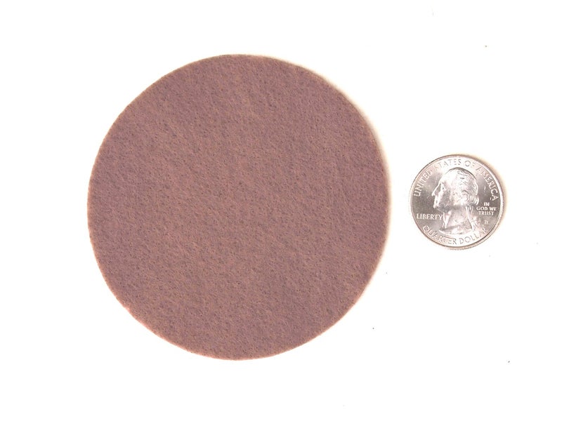 Playfully Ever After Brown, Cocoa, Camel & Cream Craft Felt Circles (3 Inch - 30pc) - Image 4